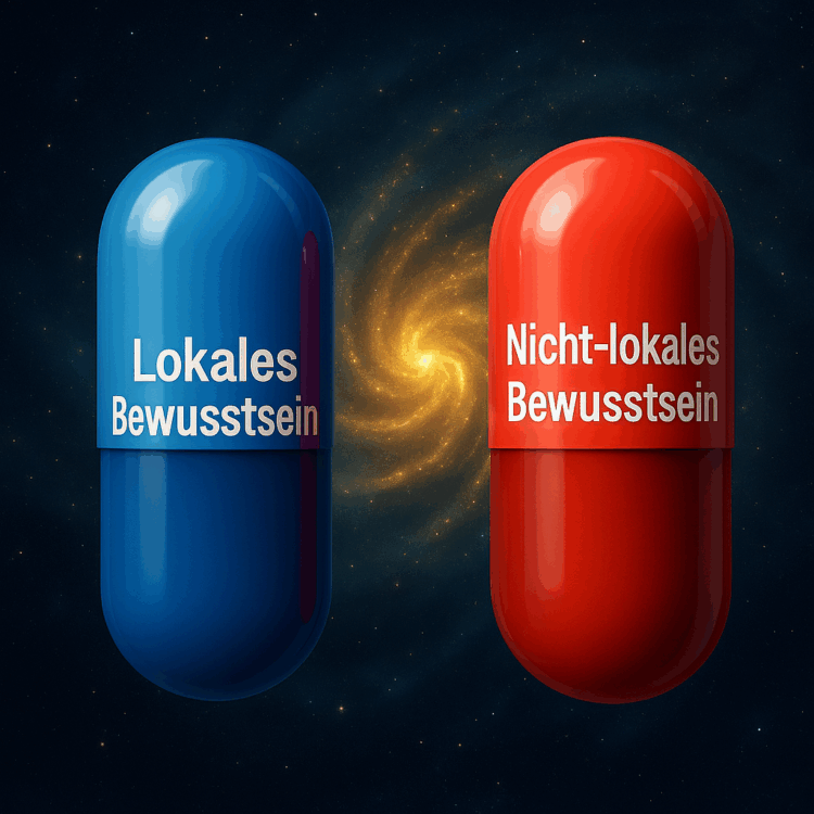 Blaue und rote Pille